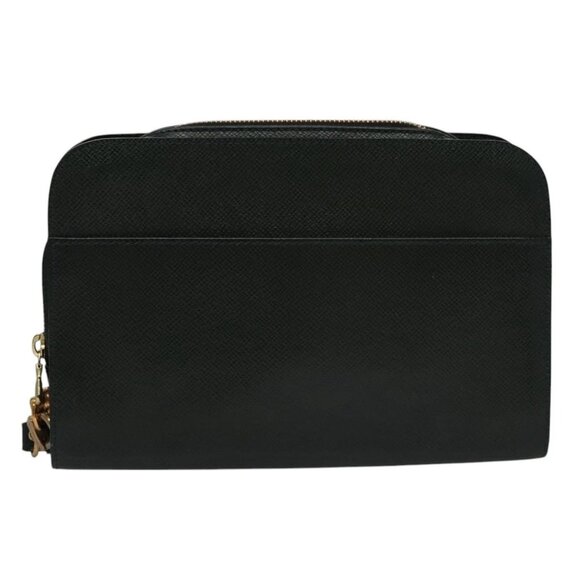 LOUIS VUITTON Taiga Baikal Clutch Bag Epicea - Picture 3 of 16